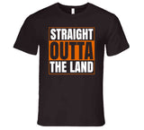 Straight Outta The Land Cleveland Football Fan T Shirt