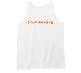 Dawgs Friends Parody Cleveland Football Fan White T Shirt