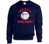 Andres Gimenez Property Of Cleveland Baseball Fan T Shirt
