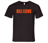 Odell Beckham Jr Bel13ve Distressed Cleveland Football Fan T Shirt