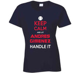 Andres Gimenez Keep Calm Cleveland Baseball Fan T Shirt