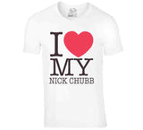 I Heart My Chubb Nick Chubb Cleveland Football Fan T Shirt