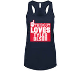 Tyler Olson This Guy Loves Cleveland Baseball Fan T Shirt