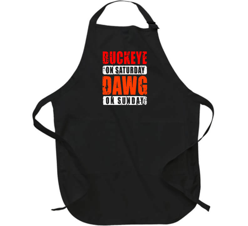 Buckeye On Saturday Dawg On Sunday Cleveland Ohio Funny T-Shirt Buckeye On Saturday Dawg On Sunday Cleveland Ohio Funny T-Shirt