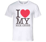 I Heart My Chubb Nick Chubb Cleveland Football Fan T Shirt