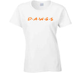 Dawgs Friends Parody Cleveland Football Fan White T Shirt