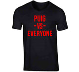 Yasiel Puig Vs Everyone Fan Distressed Cleveland Baseball Fan T Shirt