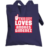 Andres Gimenez This Guy Loves Cleveland Baseball Fan T Shirt