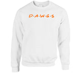 Dawgs Friends Parody Cleveland Football Fan White T Shirt