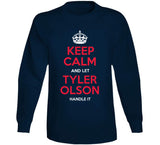 Tyler Olson Keep Calm Cleveland Baseball Fan T Shirt