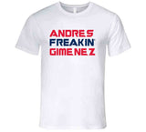 Andres Gimenez Freakin Cleveland Baseball Fan V4 T Shirt