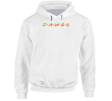 Dawgs Friends Parody Cleveland Football Fan White T Shirt