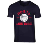 Andres Gimenez Property Of Cleveland Baseball Fan T Shirt