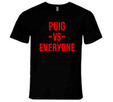 Yasiel Puig Vs Everyone Fan Distressed Cleveland Baseball Fan T Shirt