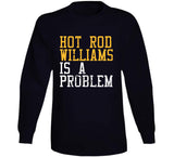 Hot Rod Williams Is A Problem Cleveland Basketball Fan Distressed T Shirt