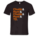 Best Backfield in The league Nick Chubb and Kareem Hunt Cleveland Football Fan v2 T Shirt