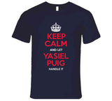 Yasiel Puig Keep Calm Cleveland Baseball Fan T Shirt