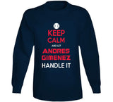 Andres Gimenez Keep Calm Cleveland Baseball Fan T Shirt