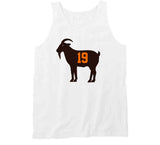Bernie Kosar Goat 19 Legend Cleveland Football Fan White T Shirt