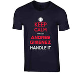 Andres Gimenez Keep Calm Cleveland Baseball Fan T Shirt