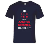 Andres Gimenez Keep Calm Cleveland Baseball Fan T Shirt