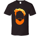 Odell Beckham Big Head Silhouette Cleveland Football Fan v2 T Shirt