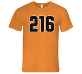 Area Code 216 Cleveland Football Fan V2 T Shirt