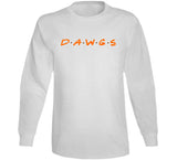 Dawgs Friends Parody Cleveland Football Fan White T Shirt