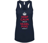 Yasiel Puig Keep Calm Cleveland Baseball Fan T Shirt