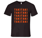 Sione Takitaki X5 Cleveland Football Fan T Shirt