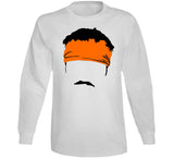 Baker Mayfield Big Face Mustache silhouette Elegance Football Fan T Shirt