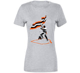 Baker Mayfield Plant The Flag Ohio Silhouette Cleveland Football Fan Distressed T Shirt