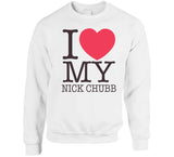 I Heart My Chubb Nick Chubb Cleveland Football Fan T Shirt