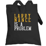 Larry Nance Is A Problem Cleveland Basketball Fan Distressed T Shirt