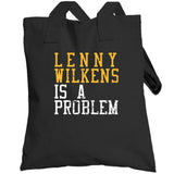 Lenny Wilkens Is A Problem Cleveland Basketball Fan Distressed T Shirt