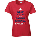 Andres Gimenez Keep Calm Cleveland Baseball Fan V2 T Shirt