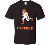 8 Bit Baker Mayfield Tecmo Bowl Cleveland Football Fan T Shirt