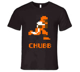 Tecmo Bowl Nick Chubb 8 Bit Sprite Retro Cleveland Football Fan V2 T Shirt